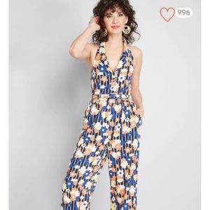 NWT Modcloth Genuine Genius Jumpsuit 1X